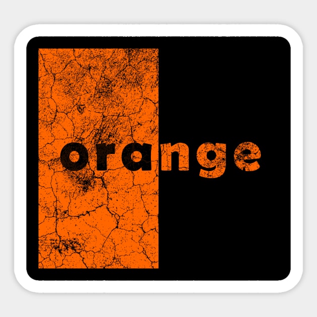 Orange Sticker by Applecrunch